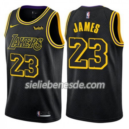 Herren NBA Los Angeles Lakers Trikot LeBron James 23 Nike City Edition Swingman